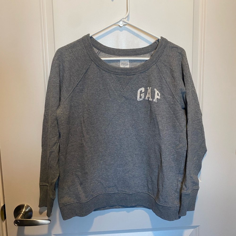 GAP Women's Heather Gray Sweatshirt